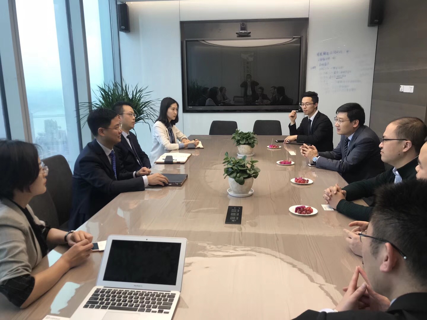 我所合伙人,律师一行到天同律师事务所(重庆分所)拜访